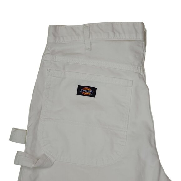 Dickies Mens White Utility Pants Relaxed Fit Multiple Tool Pockets & Loops 32X34 - Picture 8 of 11